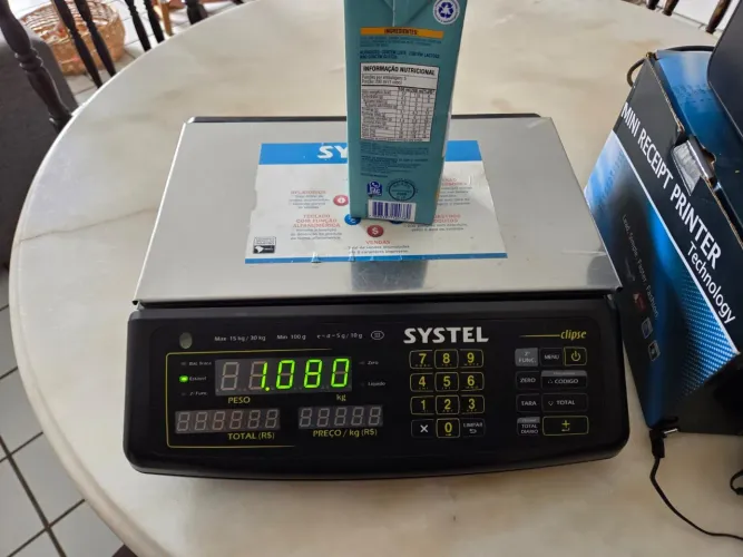Balança systel 15kg + impressora