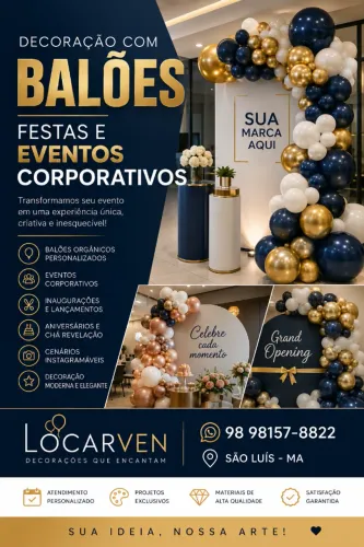 DECORAÇÃO COM BALOES