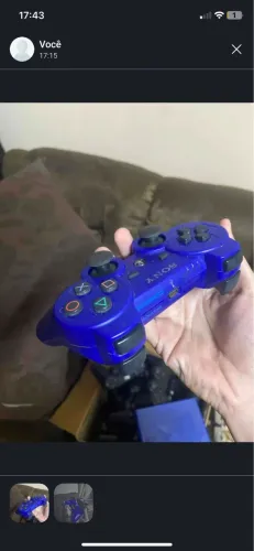 Controle de ps3 azul para concerto ou retirada de peças
