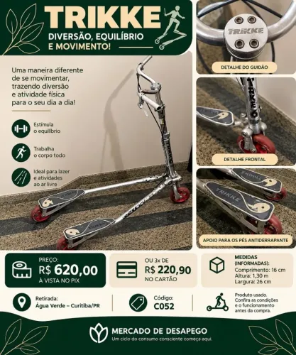 ? TRIKKE 3 RODAS - DIVERSÃO E MOVIMENTO!