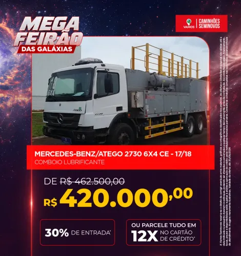 Mercedes-Benz Atego 2730/48 6X4 2017/2018 Vamos Seminovos Pinheirinho Caminhões