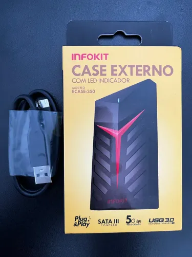 HDD 1TB 2.5? Toshiba c/ case novo