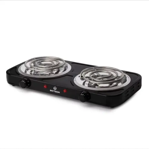 Fogareiro Elétrico 2 Bocas Espiral 2000W Baytech Compacto Resistente 220v