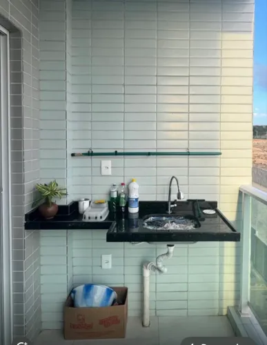 Vendo 2 peças de granito + Cuba de inox