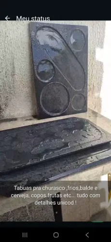 Tabua pra chorasco em marmore