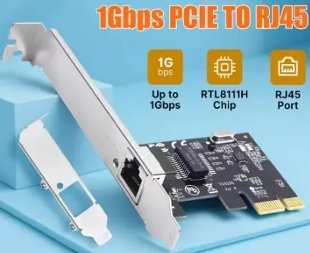 Placa de Rede 1Gbps PCIe nova
