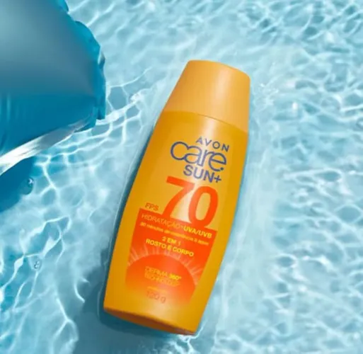Protetor Solar Avon CARE SUN FPS 70 " Corpo e Rosto " 120ml