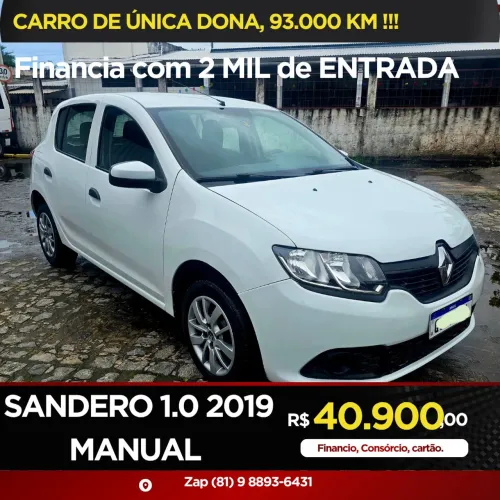 Renault Sandero Authentique Flex 1.0 12V 5P 2019