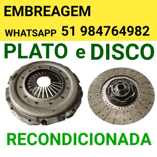 EMBREAGEM KIT PLATO E DISCO DO CAMINHÃO MERCEDES BENZ  1620-1622-1718 ETC... COM  395  MM