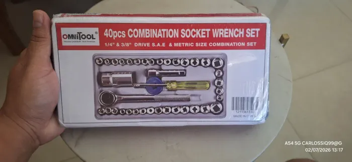Kit ferramentas soquetes 40 peças.