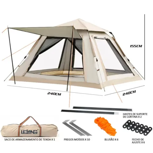 Barraca de camping usada em excelente condição
