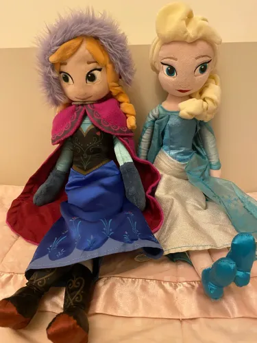 Bonecas de Pelúcia FROZEN Elsa e Ana 