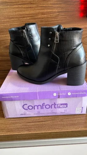 Bota Comfortflex Preta | Tam. 38 | Nova Coleção | Usada Apenas Uma Vez