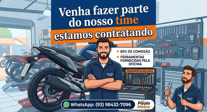 Estol contratando mecânico de moto com experiência!