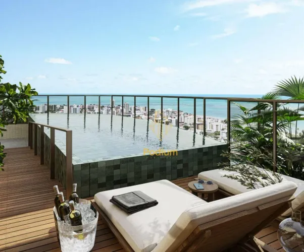 Apartamentos com varanda / sacada gourmet em frente ao Parque Linear Parahyba I a 520m da 