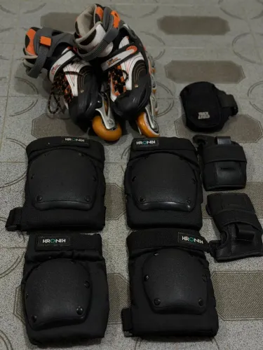 Patins Bel Sports Júnior + Proteções.