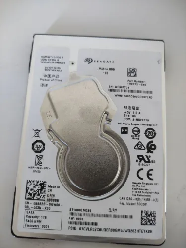 HD de notebook de 1 tb Seagate slim novo