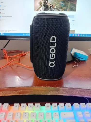 Caixa de Som Agold Super Bass Bluetooth, USB - Seminova