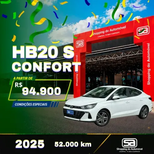 Hyundai HB20S Comfort Plus 1.0 TB Flex 12V AUT 2025