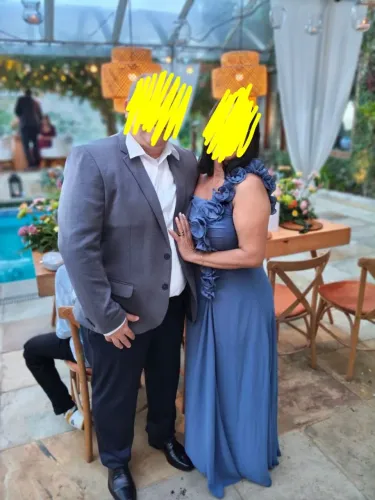 Lindo vestido longo Azul