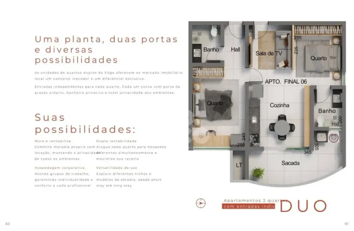 Studio com 2 dormitórios à venda, 64 m² por R$ 760.864,00 - Jardim Sul - Uberlândia/MG