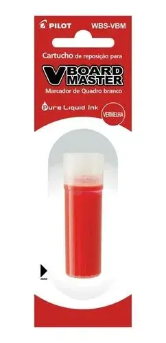 Refil de tinta vermelha para pincel de quadro branco - VBOARD MASTER PILOT
