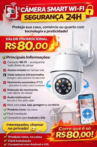 Câmera smartphone wifi