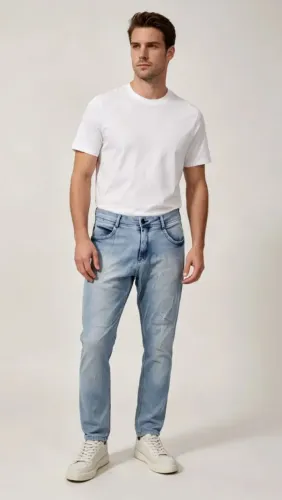 Calça Jeans Bio Tipo Customizada 48