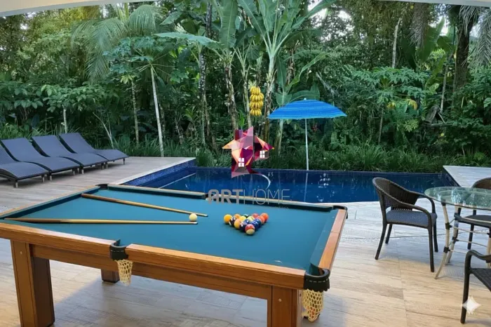 Casa Mobiliada com Piscina no Condomínio Costa do Sol 5 Suítes | Guaratuba
