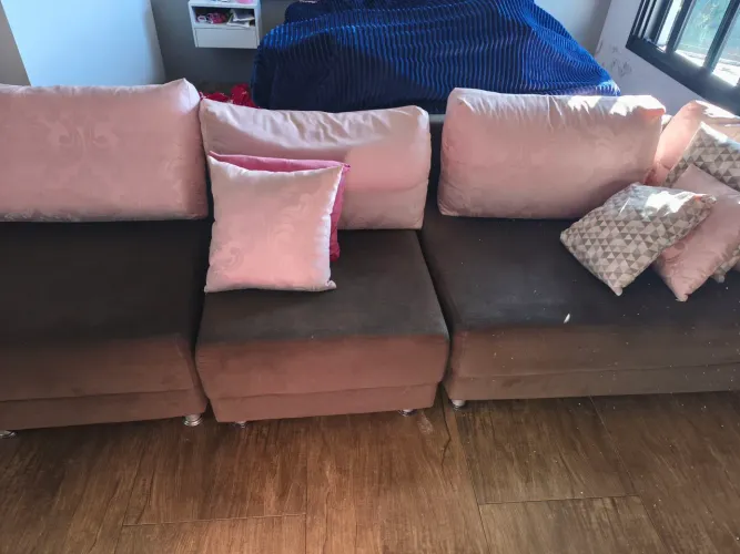Sofá Modular Retrátil/Reconfigurável 3 Lugares - Vira Sofá de Canto