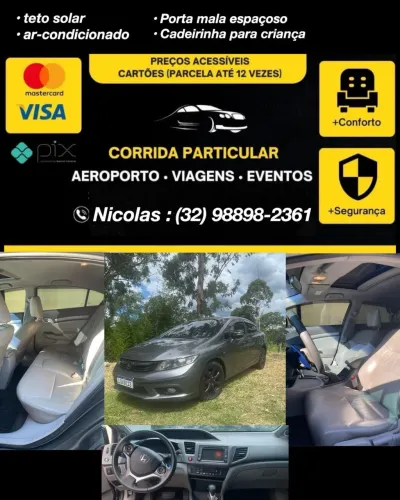 Uber / Táxi / Corrida Particular