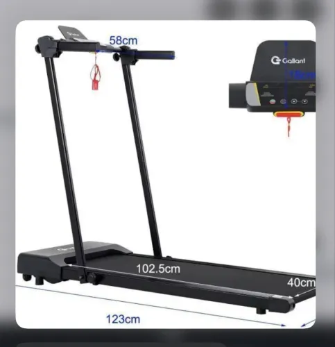 Esteira Ergométrica Elétrica Gallant Compact Fold 1,6hp 10km/H 110kg 127V - Preto