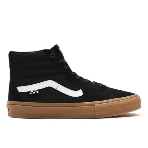 Tênis Vans Skate Sk8 Hi Black Gum Unissex.