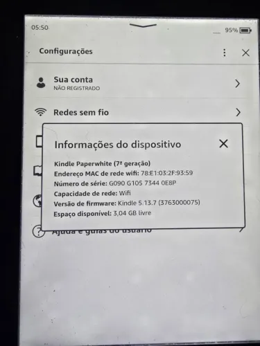 Kindle Paperwhite 7a Geração