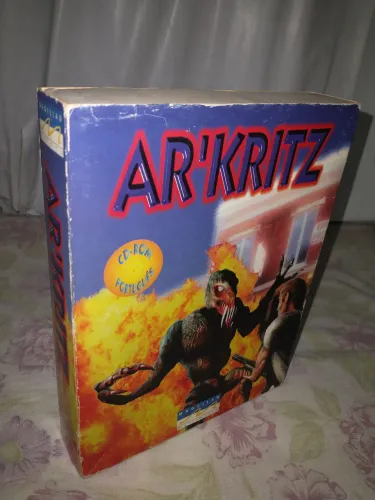 AR'KRITZ THE INTRUDER 1996 jogo exclusivo PC CD Big Box CIB Indie cult