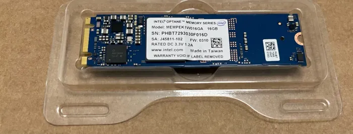 Memória Intel Optane Memory série M10 de 16 GB