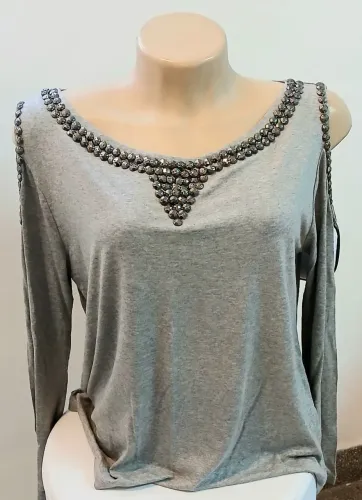 Blusa manga comprida feminina