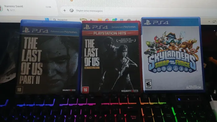 3 jogos de PS4 por R$150,00