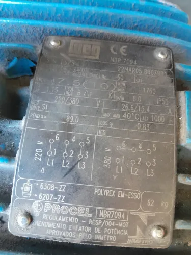 Vendo motores eletricos