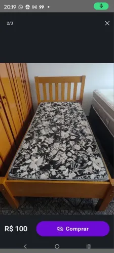 Cama com colchão 
