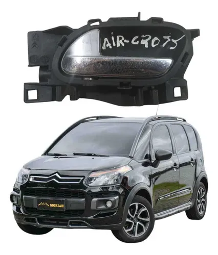 Maçaneta Interna Porta Traseira Esquerda Aircross 13 A 19 Preto Traseira