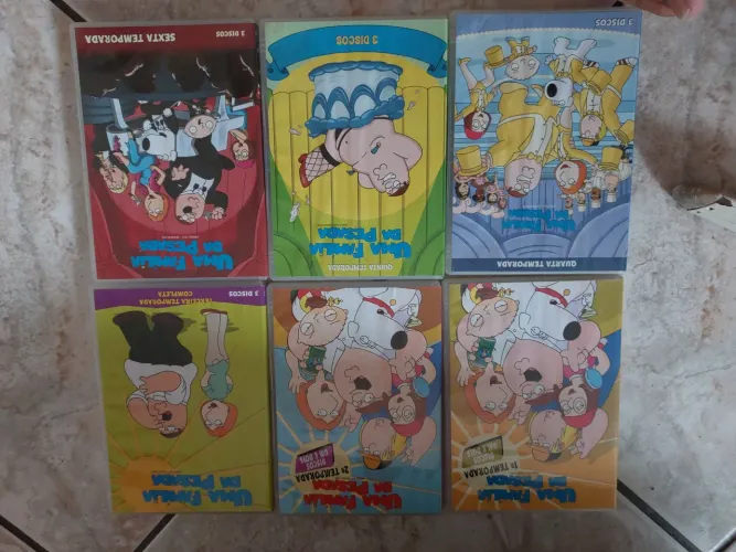 Dvds com todas as temporadas Uma família da pesada