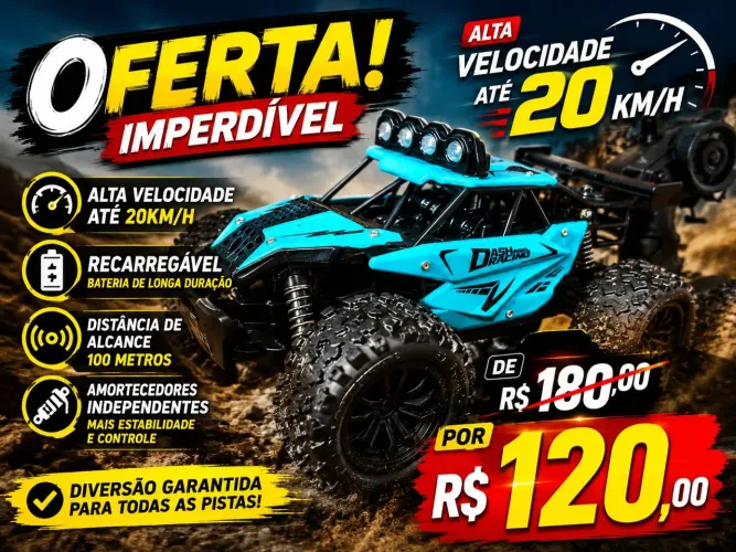 Carrinho de Controle remoto Super rápido