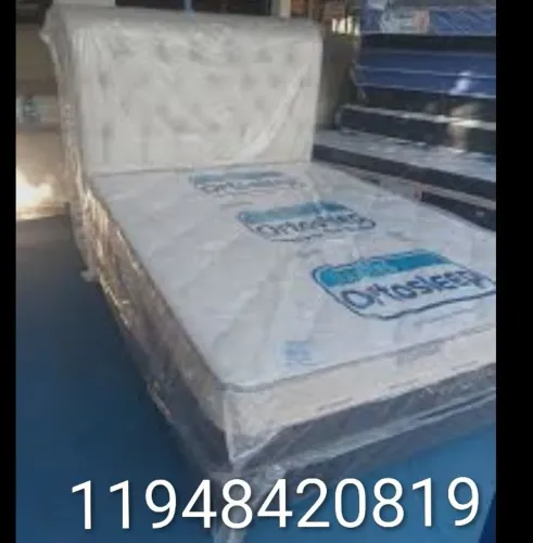 Promoção camas box casal com colchão novas pronta entrega