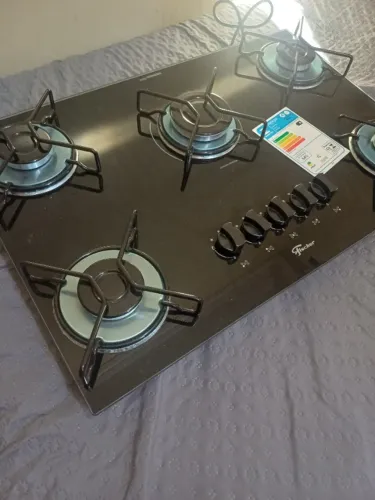 Vendo fogão de cooktop 5 boca 350 novo una unsado