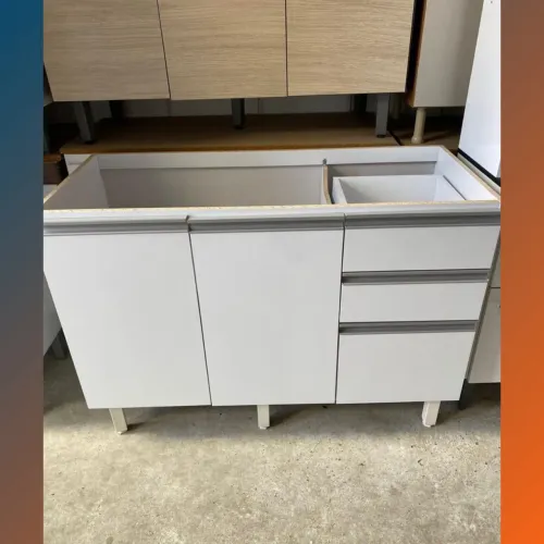 Balcão de pia 1.20cm branco - entrego Curitiba e região