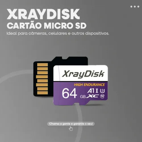 Cartão de Memória MicroSD XrayDisk 64gb A1 V30 -Entrega Grátis-