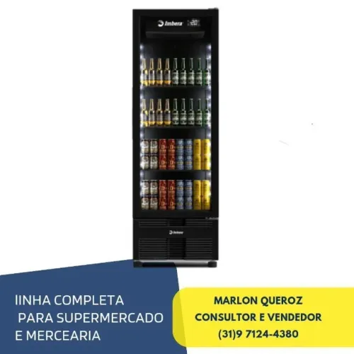 Cervejeira Imbera 560 Litros Porta de Vidro