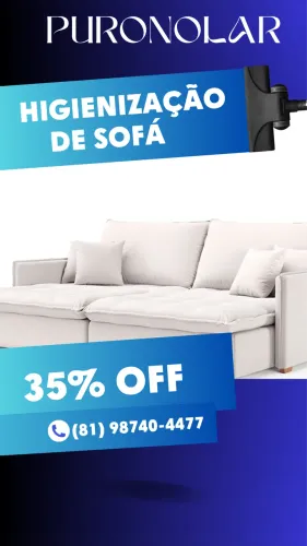 Limpeza de estofados promoção 