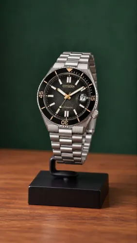 Citizen Tsuyosa Shore Time Slip NJ0238 Automático Preto Novo Full Set